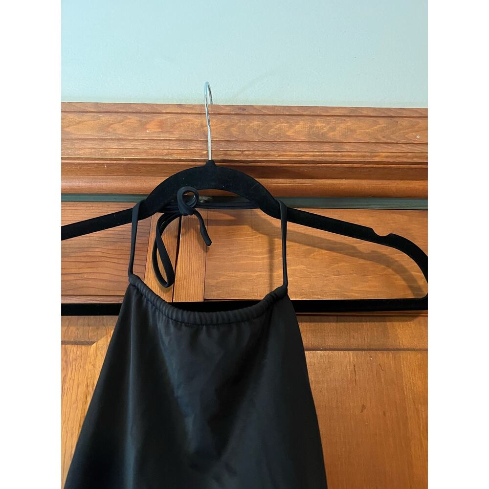 NWT Andie Women's The Baja Halter Tankini Bikini Swim Top Eco-Nylon Black Size S - Picture 3 of 12